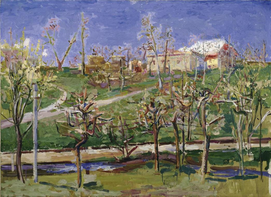 Felix Esterl, Landschaft bei Lind-Sternberg, 1931, Öl auf Leinwand, 81 x 111 cm, Belvedere, Wie…