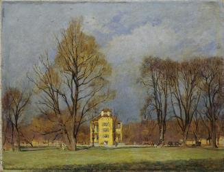 Anton Hans Karlinsky, Lusthaus im Prater, 1929, Öl auf Leinwand, 69 x 88 cm, Belvedere, Wien, I…