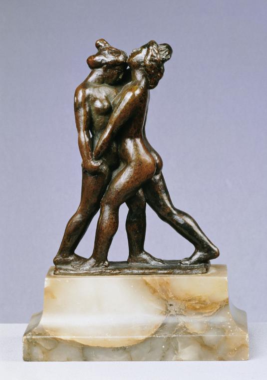 Aristide Maillol, Die zwei Kämpferinnen, 1900, Bronze, H: 18,5 cm, Belvedere, Wien, Inv.-Nr. 90…