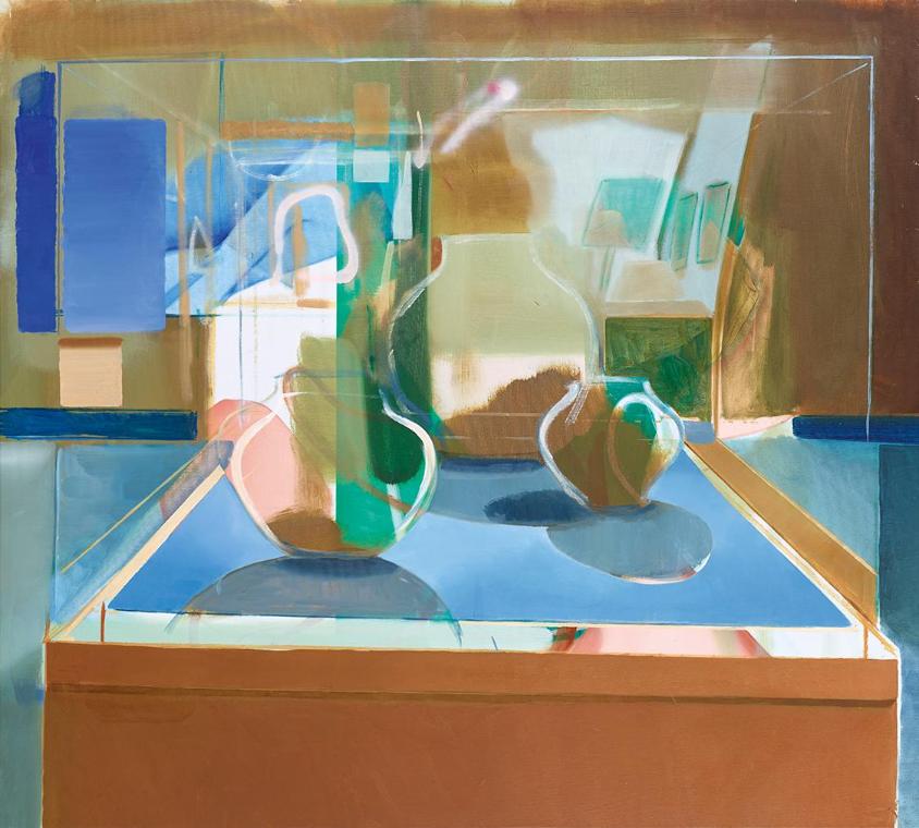 Katharina Olschbaur, Reflections, 2015, Öl auf Leinwand, ungerahmt: 140 × 155 × 2 cm, Ankauf au…