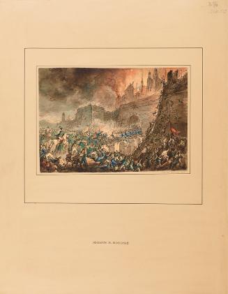 Johann Nepomuk Höchle, Erstürmung Wiens beim Stubentor durch die französische Armee 1809, undat…